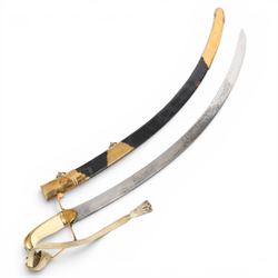 British 1976 pattern cavalry officers' saber variation of  private purchase, the 76cm sing...