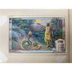 Six original Liebig watercolour illustrations: 'Nala and Dama' 1897