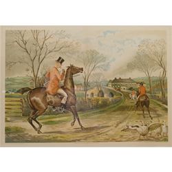 After H Watkins Wild (19th century): 'Harewood Bridge - Cigar versus Sport', chromolithograph pub. Richard Jackson Leeds c1886, 30cm x 43cm