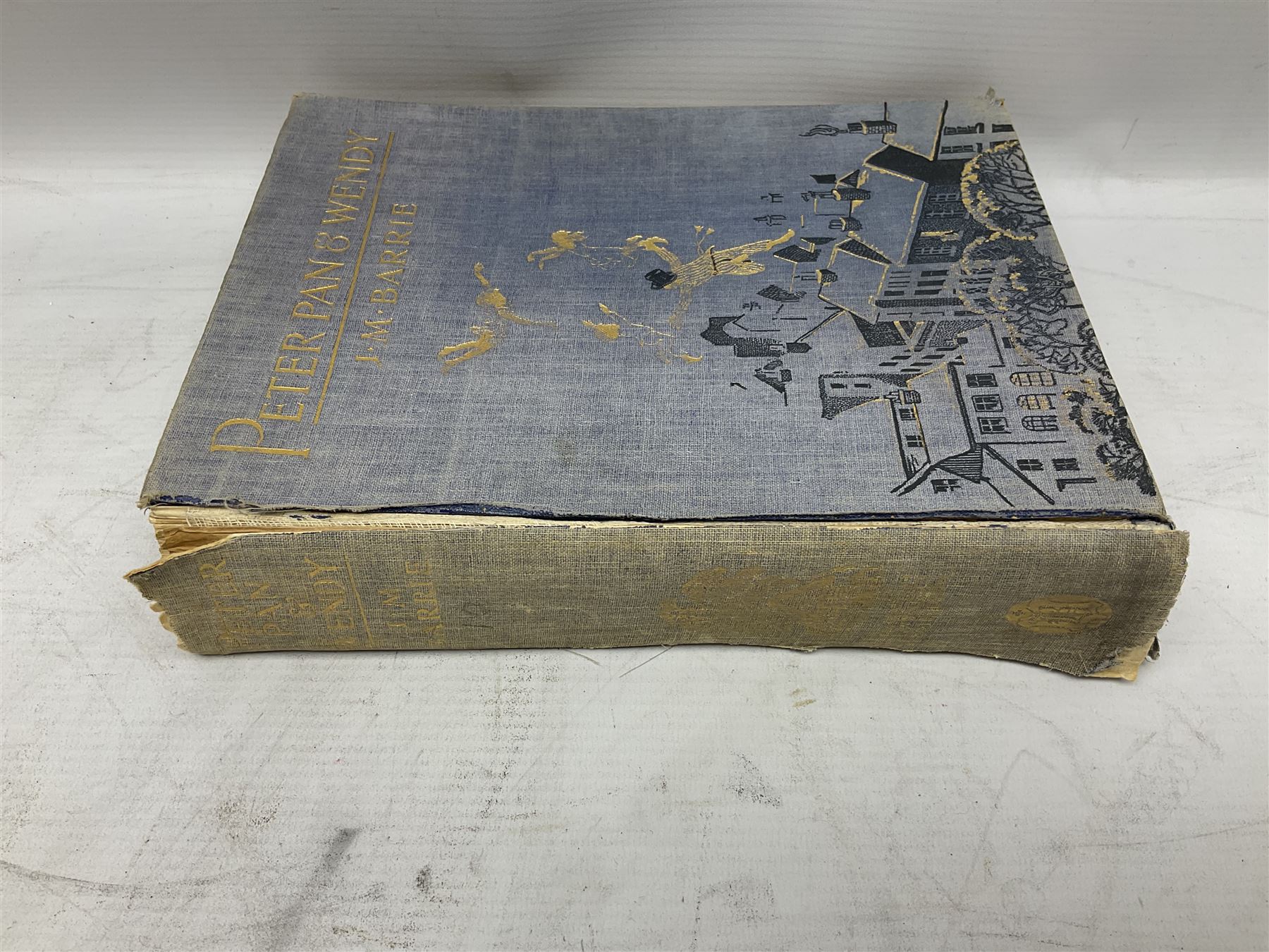 Peter Pan and Wendy, by J. M. Barrie, decorated by Gwynedd M. Hudson, published by Hodder and Stoughton Limited, for Boots Pure Drug Co., Ltd., Nottingham, as part of the J. M. Barrie's 