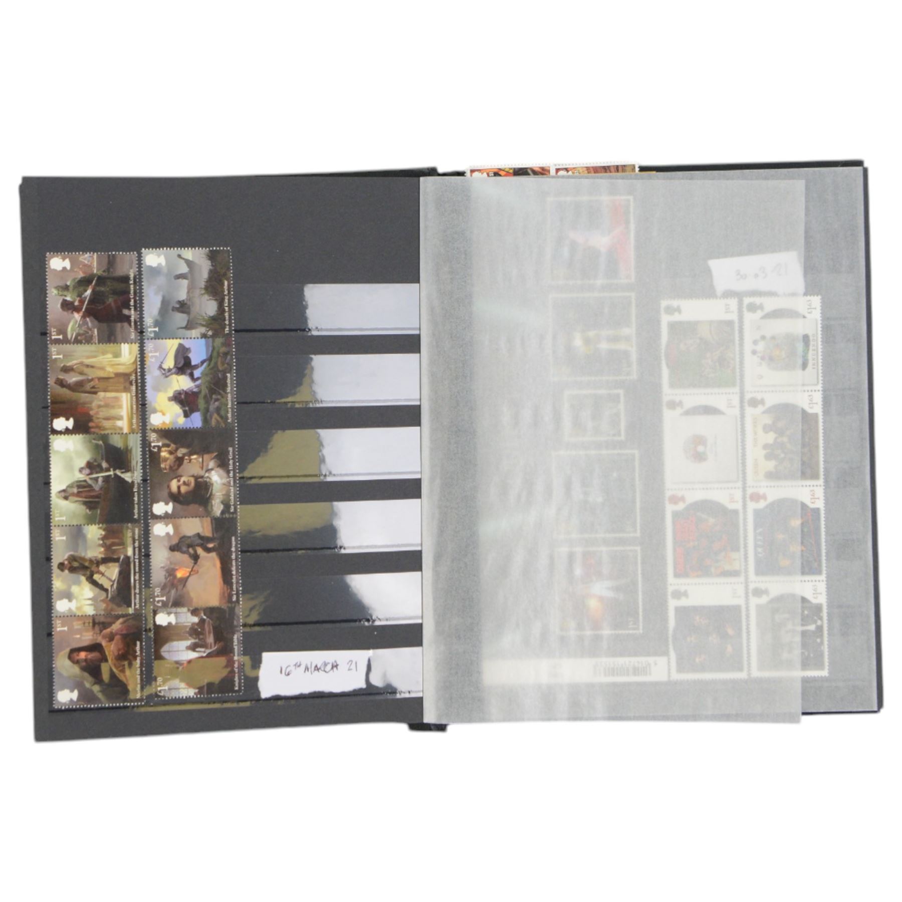 Queen Elizabeth II mint decimal stamps, face value of usable postage approximately 640 GBP