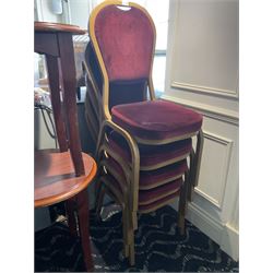 Seven circular bar tables (D55cm), two coffee tables and five conference chairs- LOT SUBJECT TO VAT ON THE HAMMER PRICE - To be collected by appointment from The Ambassador Hotel, 36-38 Esplanade, Scarborough YO11 2AY. ALL GOODS MUST BE REMOVED BY WEDNESDAY 15TH JUNE.