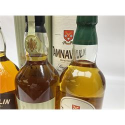 Tamnavulin, 12 year old, single malt Scotch whisky, Knockdhu, 12 year old, single malt Scotch whisky for Harrods and Tamnavulin, double cask single malt Scotch whisky, various contents and proof 