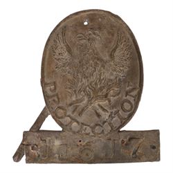 Phoenix Assurance Company Fire Mark, 1782-1984, Lead, JJ6J7, (lacking end of spear), H21cm