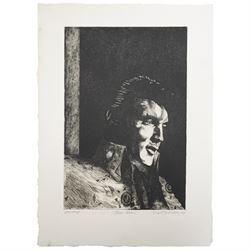David Oxtoby (Yorkshire Pop Artist 1938-): Elvis Presley - 'Golden Years' and 'Boss Man', lithograph in colours and etching signed titled and dated 1978 & '74 in pencil, numbered 2/30 AP & 1st proof, respectively, max 68cm x 56cm (2) (unframed)