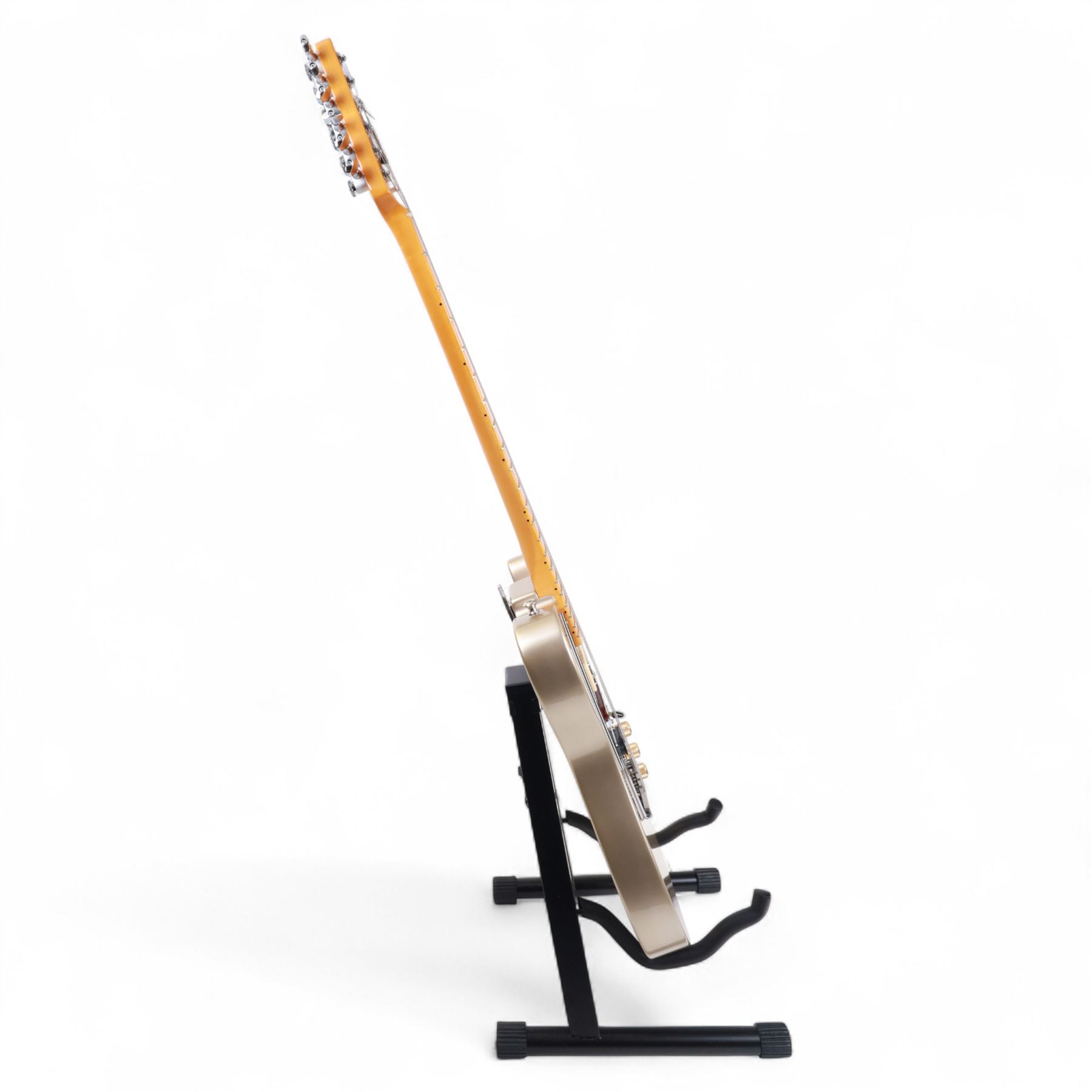 Fender Stories Collection Brent Mason Telecaster electric guitar in primer grey with maple neck and finger board with convertible Glaser Bender, made in Corona California, serial no. US22064029, contained within a G&G Fender hard case with orange interior, guitar L97.5cm