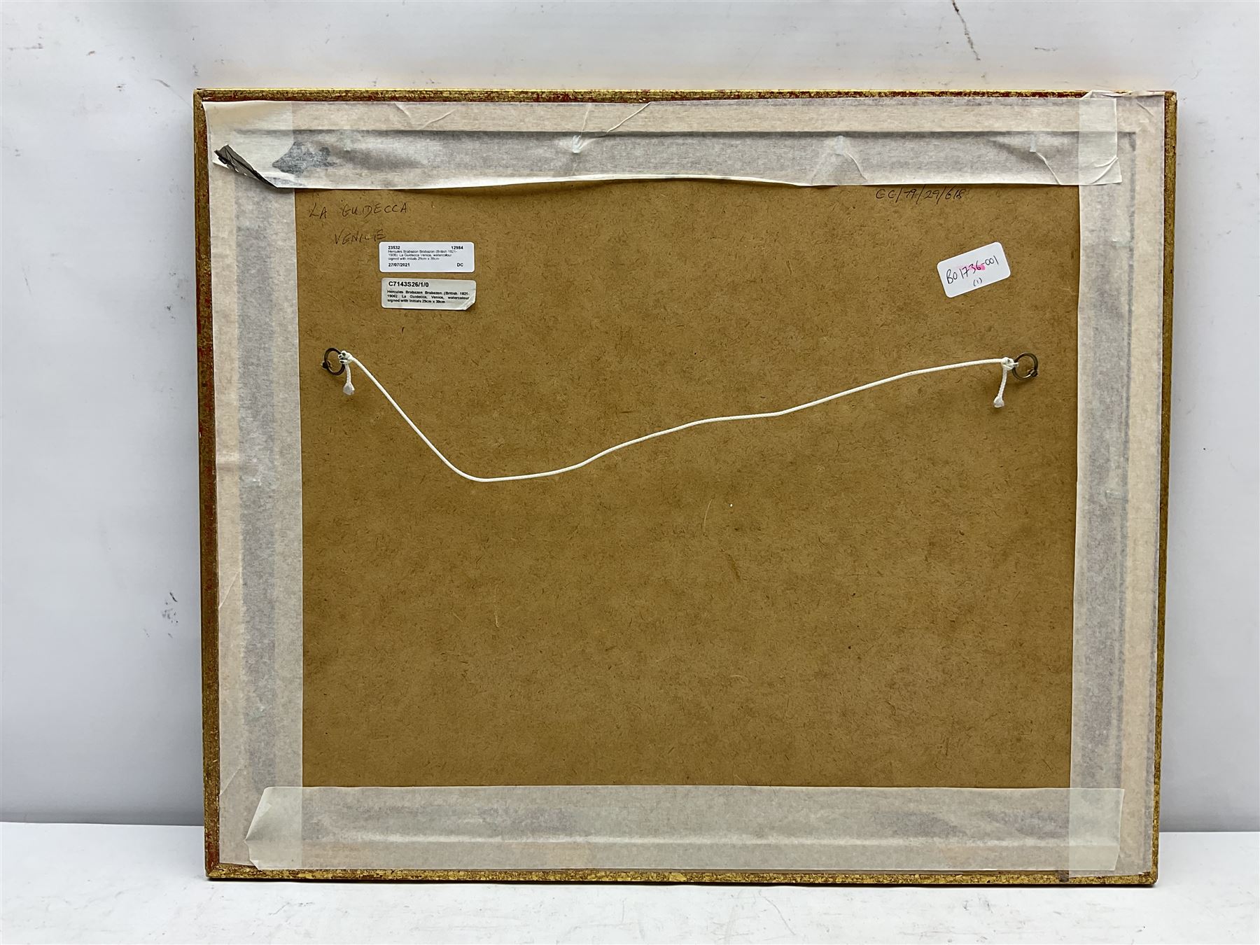 Hercules Brabazon Brabazon (British 1821-1906): La Guidecca Venice, watercolour signed with initials 29cm x 39cm