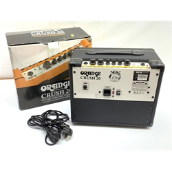 An Orange Crush 20 Guitar Amplifier Combo, in box. 