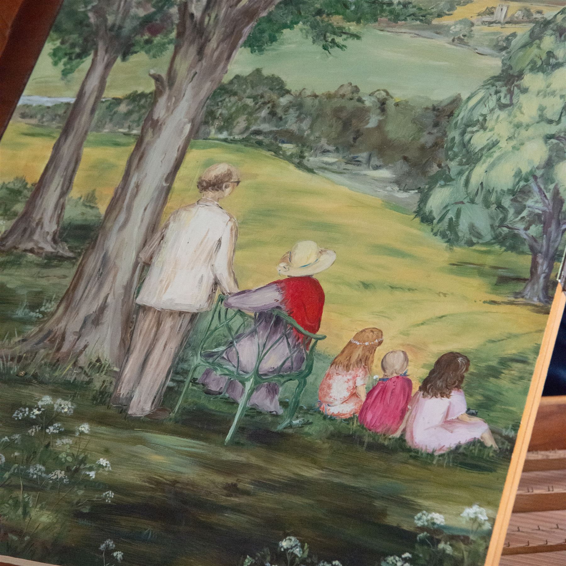 20th century “French style” Two manual Harpsichord by John Rooks of Tincknall (1971).
Double manual keyboards with three sets of strings: Two Unison, one octave and “buff” stop. Black outer casing with gold banding, five octave keyboards with 63 keys E1-G6, with black naturals and synthetic covered white sharps, inner lid painted with a rural scene, with adjustable music desk. Soundboard, bridges, strings and synthetic jacks in good condition with just one small crack to the treble area of the soundboard, key action with reasonable repetition and damping but in need of some regulation, case raised on turned baluster supports.

 You can find and listen to an example of Alan Cuckston playing this particular Harpsichord in the link below:
The King’s Hunt by John Bull

Given the intricate nature of these historic instruments, specialist support will be available if required, to assist successful buyers with safe removal and onward handling. Price upon application. 

