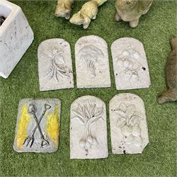 Collection of composite stone garden figures and ornaments - THIS LOT IS TO BE COLLECTED BY APPOINTMENT FROM DUGGLEBY STORAGE, GREAT HILL, EASTFIELD, SCARBOROUGH, YO11 3TX
