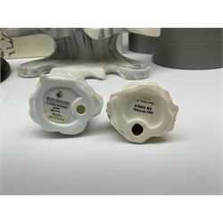 Six Royal Doulton Pretty Ladies figures, comprising Rebecca, Belle, Deborah, Jennifer, Jessica, and Lauren, with display stand, together with ten Royal Daulton Miniature Ladies figures, Ninette, Christine, Rachel, Elizabeth, Margret, Karen, Elaine, Victoria, Jane, and Susan, with display stand, all with boxes. 