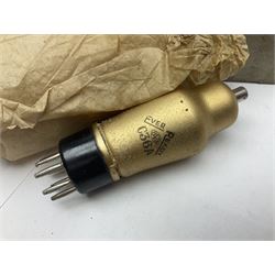 Five Ever Ready thermionic radio valves/vacuum tubes, comprising two EBL31, K40N, C36A, C50N, all in original boxes 