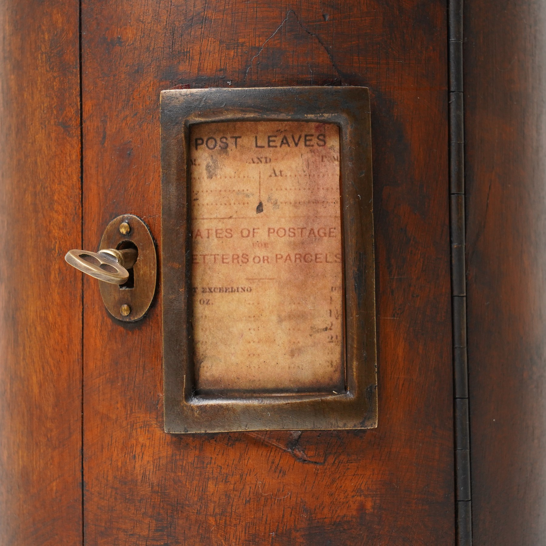 Victorian style country house letter box with domed hex | Wood