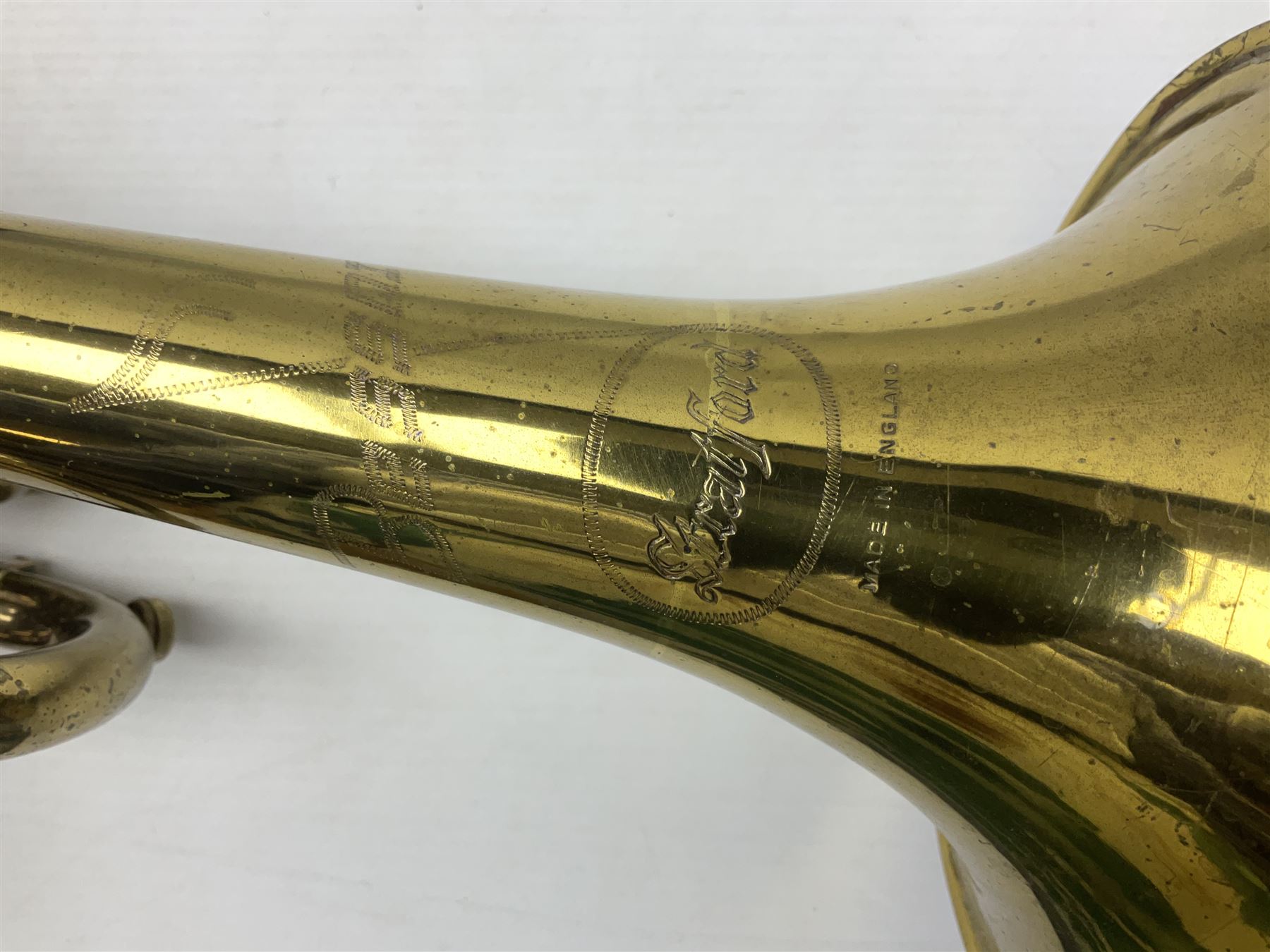 Besson Stratford brass trumpet L49cm; in carrying case with mouth-piece