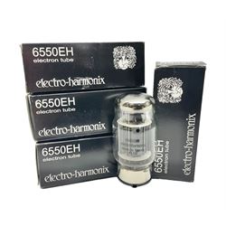 Four Electro-Harmonix 6550EH electron tubes/guitar amp valves, all boxed 