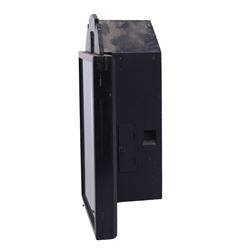 Mid-19th-century Black Forest 'Augenwender' moving eyes Cuckoo wall clock, stained wooden case with painted dial portrait of a man with a pipe and moving eyes, 30-hour brass plate movement striking on a coiled gong, and cuckoo strike together with weights and pendulum 

Literature: Schwarzwald-uhren, Berthold Schaaf (2008) p. 92-94
