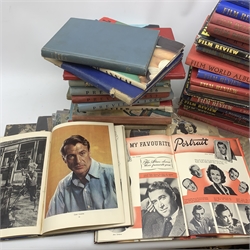 A collection of various Vintage Film/Hollywood magazine reviews, together with various Vintage Film/Hollywood books, including twenty four Film Review by F Maurice Speed examples, Film World Album, The Film Show Annual, Picture Show Annual, Film Portraits, etc. 
