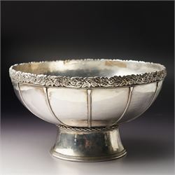 Edward Spencer (1872-1938) for Artificers Guild, an Arts & Crafts period electroplated ped...