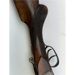 SHOTGUN CERTIFICATE REQUIRED - foreign 12-bore double trigger side by side double barrel shotgun serial no.1147 