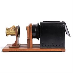 Reynolds & Branson Ltd magic lantern, together with a Thornton-Pickard Imperial Enlarger and a tin plate and brass cine projector