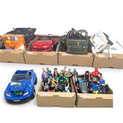 Large collection of Action Man figures, villains, vehicles and accessories, including Jet Ski, Sunny Smile tanks., Army lorry. parachute, guns, boat etc