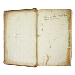 Dugdale, William - 'The Baronage of England'  1675 printed by Tho. Newcomb for Abel Roper et al in full calf, folio