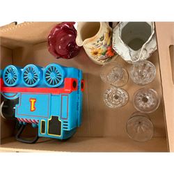 Jose Ferrer El. Primo Guitar, together with Thomas the Tank engine storage box, glass etc  