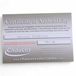 Eight James Bond signed 10 x 8