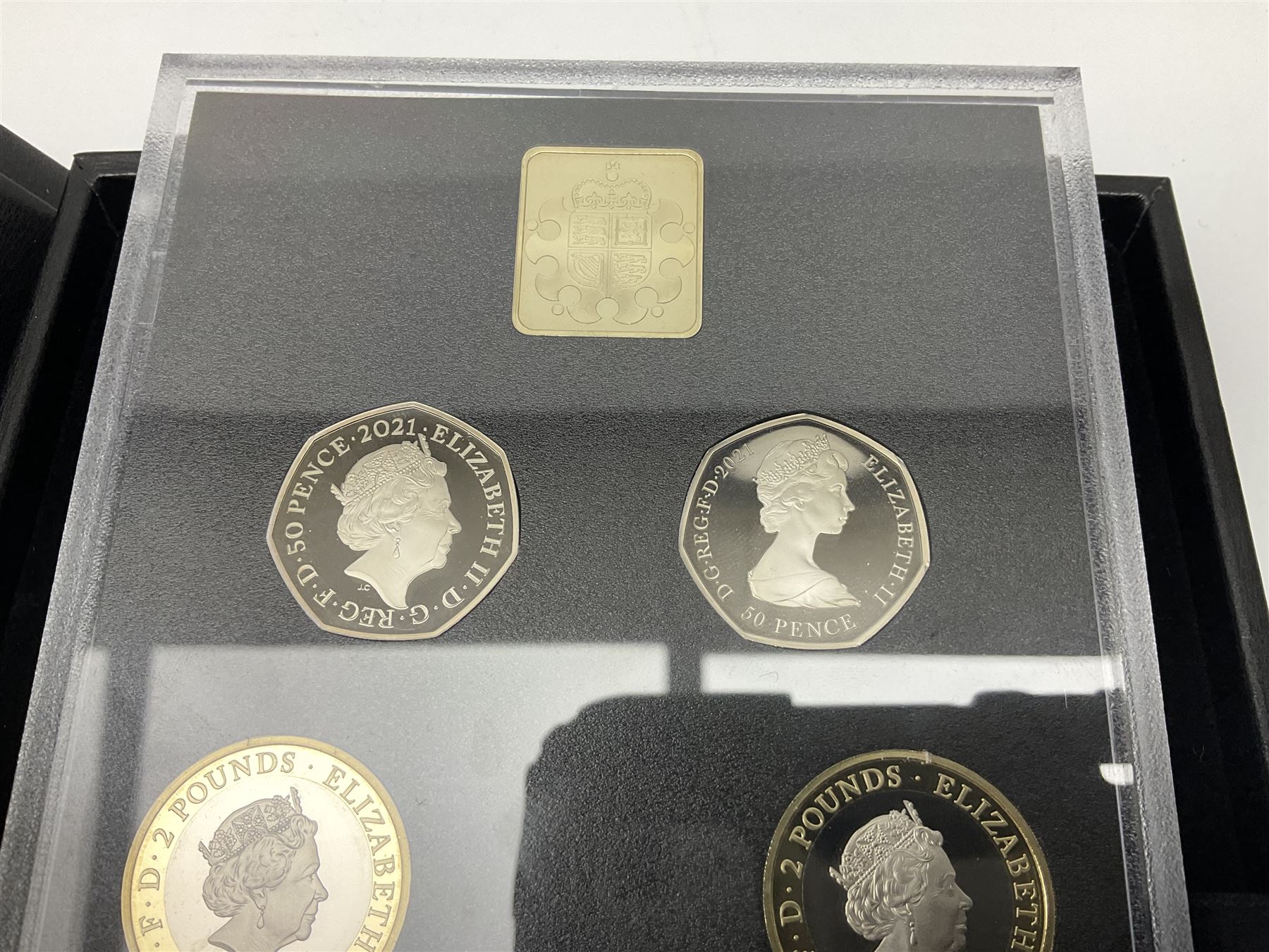 The Royal Mint United Kingdom 2021 proof coin set, cased with certificate