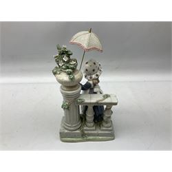 Lladro figure Glorious Spring, modelled as a girl holding a flower and parasol, no. 5284, H32cm