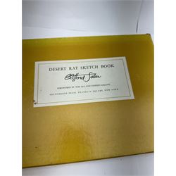 Saber, Clifford; Desert Rat Sketch Book, published by Sketchbook Press, New York 1959 in slipcase, together with military reference books, including The Illustrated Encyclopedia of Fire Arms, Winchester the gun that took the West etc