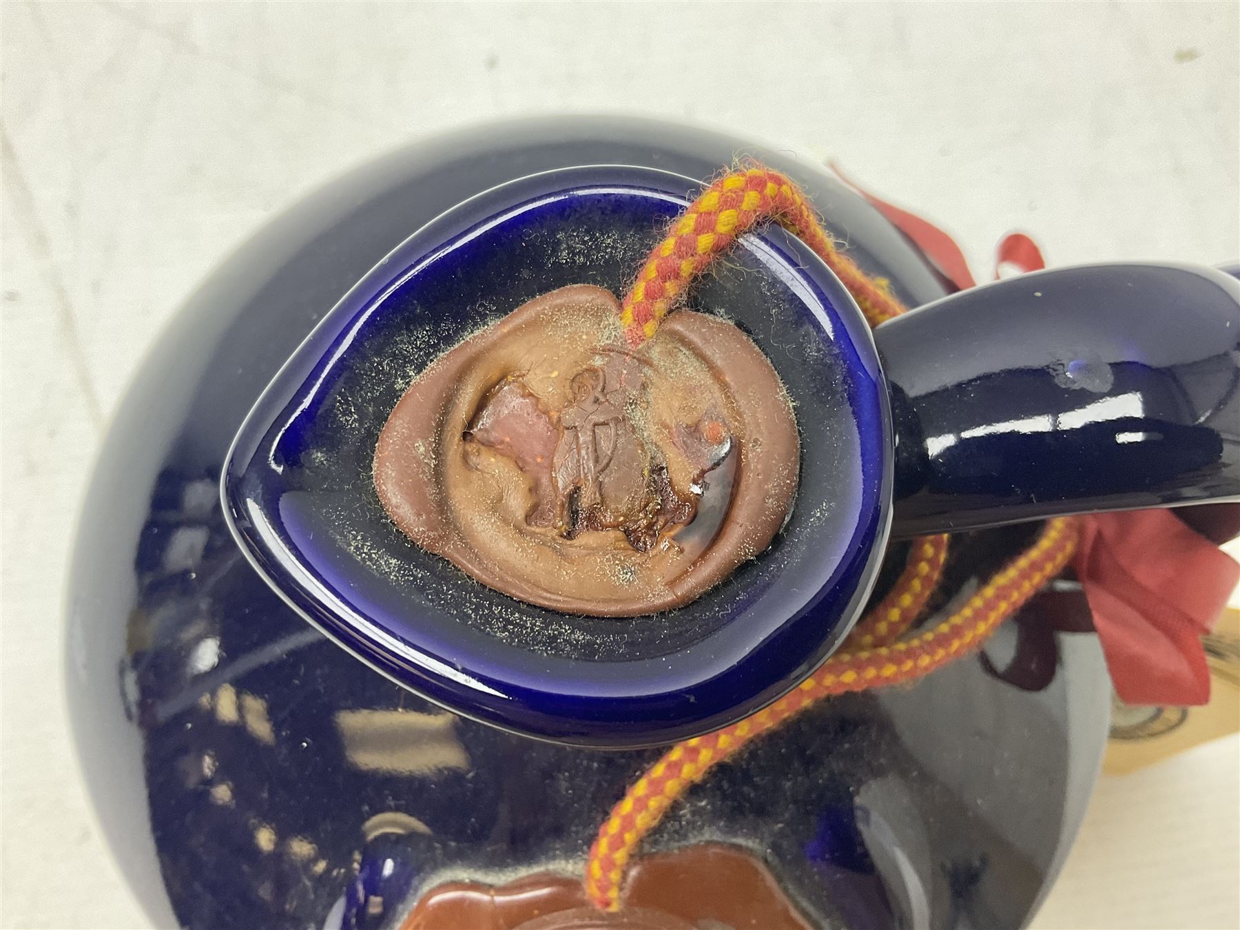 Pussers, British Navy rum, 1 litre, 95.5 proof, in a ceramic flagon