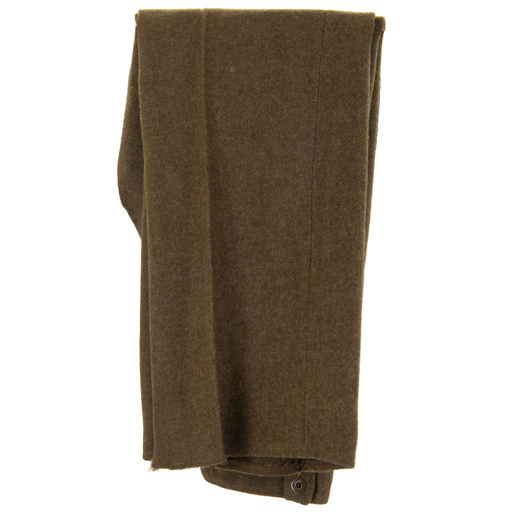 WWII British parachute regiment battle dress uniform, the jacket with shoulder title and Pegasus formation badge to the left arm, shoulder title, Pegasus formation badge and cloth wings to the right, size 3 dated 1943, the trousers size 3 dated 1945 