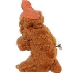 Two West German Urwald-Musik clockwork monkeys, one playing cymbals and the other a drum