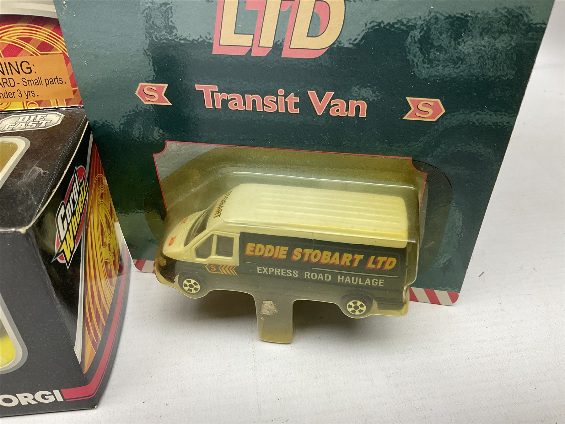 Corgi Eddie Stobart - thirteen various lorries, vans and cars including Reliant Regal, Minis, Land Rover etc; all boxed (13)