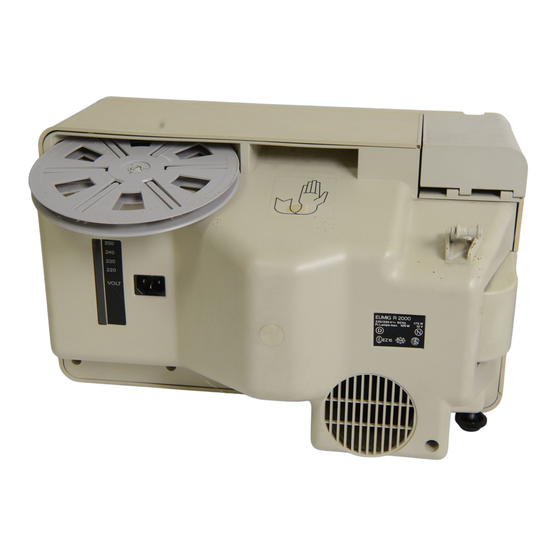 Two Eumig projectors, comprising Mark 602 D and R2000 examples, one in tartan carry case, the other boxed