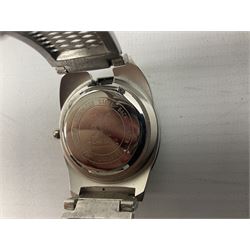 Four X Data stainless steel wristwatches, two Marc Gay wristwatches and one other, all with cover plates