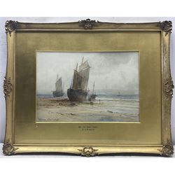 Emil Axel Krause (German/Danish 1871-1945): 'On the East Coast', watercolour signed and titled 24cm x 36cm