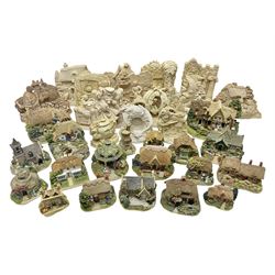 Thirty three Lilliput Lane models from the British collection and paint your own Children's Plaques, to include I am a little teapot, Gnome improvements, Dennis the Dragon, Bill and Ben, The Bobbins etc, some with boxes and deeds 