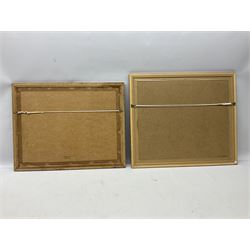 After Alan Fernley, colour print 'The Bridge at Arnhem', signed on the mount, 37 x 50cm; and after John Sellars, colour print 'Pegasus Bridge. Early Morning of D-Day 6th June 1944 Benouville Normandy'; both in mahogany stained frames (2)