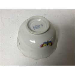 Herend of Hungary Rothschild bird pattern, part tea service, comprising two large teacups and saucers, two teacups and three saucers, milk jug, sugar bowl, five dessert plates and two side plates (18)