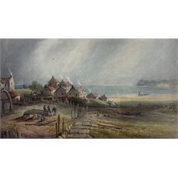 Frederick William Booty (British 1840-1924): Panoramic View over Runswick Bay, watercolour signed and dated 1905 (beneath the mount) 40cm x 71cm