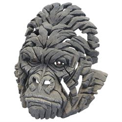 Matt Buckley, Edge sculpture, Gorilla composite bust, together with matching painting, bust H42cm 