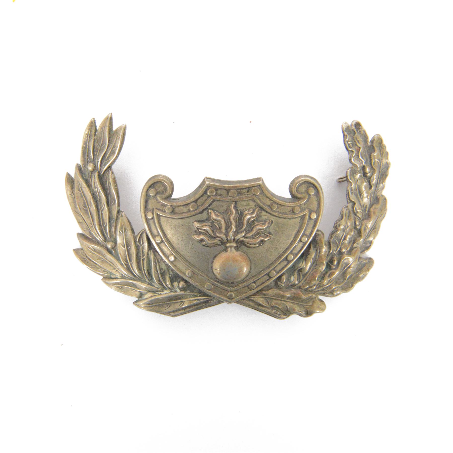 Belgium shako plate, circa 1880, L11cm