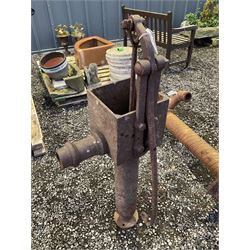 19th century cast iron water pump - THIS LOT IS TO BE COLLECTED BY APPOINTMENT FROM DUGGLEBY STORAGE, GREAT HILL, EASTFIELD, SCARBOROUGH, YO11 3TX