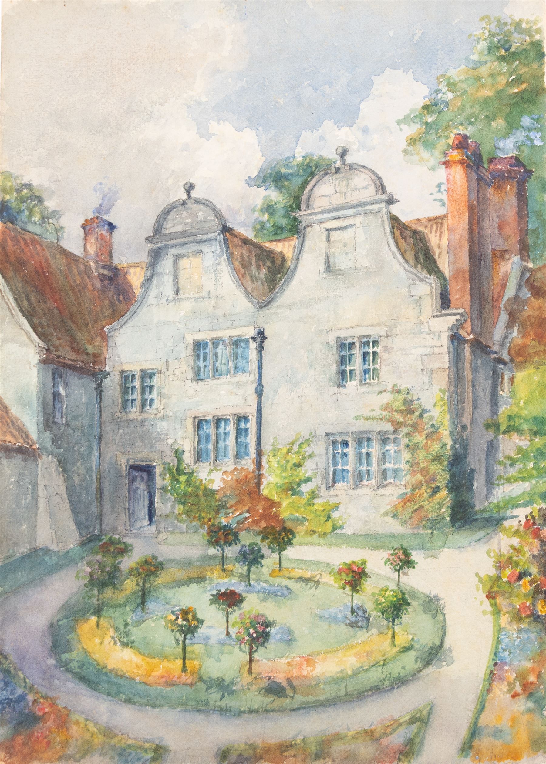 George Farquhar Pennington (British 1872-1961): Scarborough Castle 'The Village Smithy Lythe' 'Cottages Lythe' and 'The Vicarage Lythe' and others, six watercolours variously signed and titled, max 28cm x 39cm (6) (unframed)