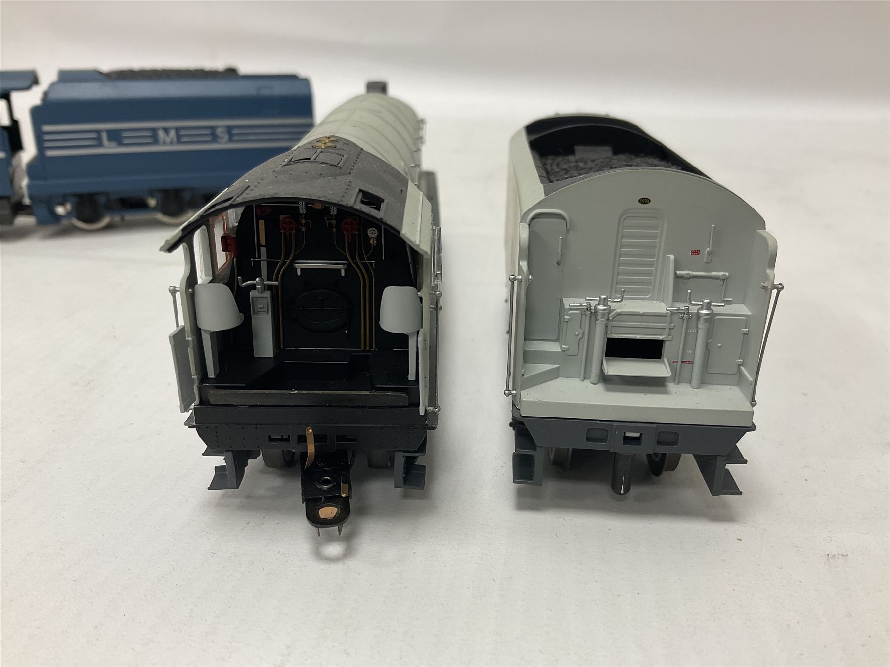 Hornby ‘00’ gauge - Class A4 4-6-2 locomotive ‘Silver Fox’ no.2512 in LNER silver; Princess Coronation Class 4-6-2 locomotive ‘Coronation’ no.6220 in LMS blue; both unboxed (2)