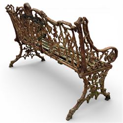 Coalbrookdale design cast iron garden bench