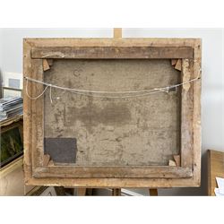 Jeno Karpathy (Hungarian 1870-1950): Waves Breaking on the Coast, oil on canvas signed 63cm x 79cm