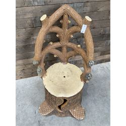 Glazed terracotta garden tree seat